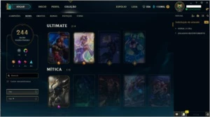 Conta LoL Mestre c/244 skins e Todos os Campeões - League of Legends