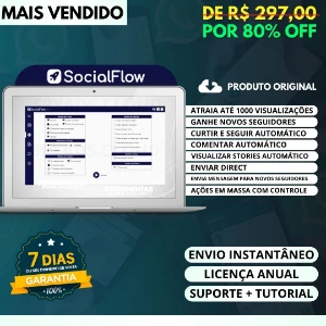 Social Flow - Uma verdadeira máquina de impulsionar perfis - Softwares e Licenças
