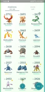 Conta pokemon go level 33, 23 shiny e 32 lendários - Pokémon