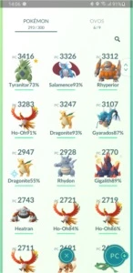 Conta pokemon go level 33, 23 shiny e 32 lendários - Pokémon