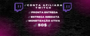 Conta Afiliada Twitch