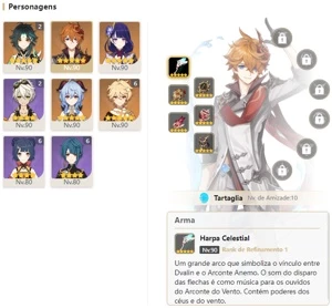 CONTA GENSHIN AR56 Shogun c/luz e 9 lendarios ⭐ e 3 armas 5⭐ - Genshin Impact