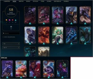 Conta League of Legends 224 - Gold IV LOL