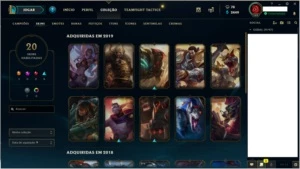CONTA LOL GOLD 1 - League of Legends