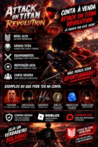 Conta attack on titan revolution rara