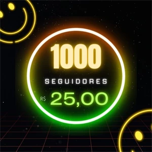 1k Seguidores Instagram - Redes Sociais