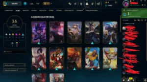 Conta De Lol Lvl 171 Platina 36 Skins - League of Legends