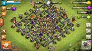 Vendo conta CLASH OF CLANS QUASE FULL COM + DE 3900 GEMAS