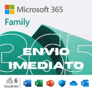 Microsoft 365 Family 6 Pessoas | 1 mês - Assinaturas e Premium