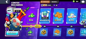 Conta brawl stars bem gemada passe da temporada atual ativo