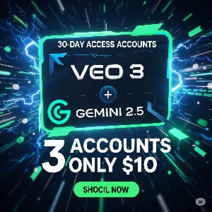 VEO3 + Gemini PRO 2.5 (Promoção!! 3 contas por 10 $) - Assinaturas e Premium