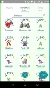 Conta Pokemon Go Com Muitos Shiny e Lendários - Pokémon