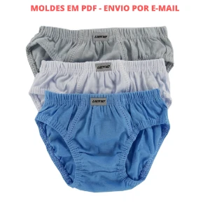 Moldes de Cueca e Calcinha Infantil em PDF - Costura Fácil - Others