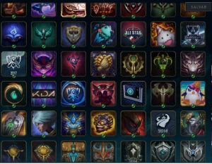 Conta upada em 2013 D3 ícones únicos - League of Legends LOL