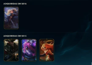 Conta upada em 2013 D3 ícones únicos - League of Legends LOL
