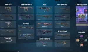 Conta de Valorant com Pacote Arcane e EX.O + outras skins.