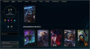 CONTA LOL SMURF PRATA 2, 48 CHAMPS E 17 SKINS - S3 - League of Legends
