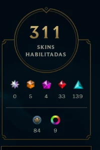 Conta lol level 926, 311 skins e todos os champs - League of Legends