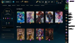 Conta lol level 926, 311 skins e todos os champs - League of Legends