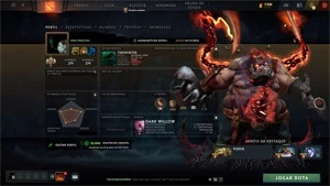 Conta Dota 2, lenda 1, com arcano do pudge