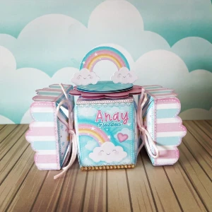 Kit 100 Lembrancinhas Arco-Íris com Apliques 3D - Artesanato e Personalizados