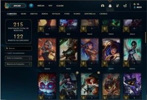 Conta prata 4 com 80 champs e 57 skins - League of Legends LOL