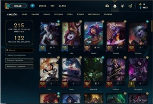 Conta prata 4 com 80 champs e 57 skins - League of Legends LOL