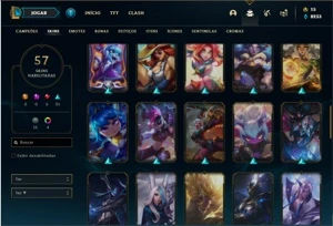 Conta prata 4 com 80 champs e 57 skins - League of Legends LOL