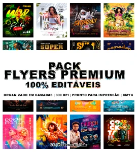Pack de Flyers Premium 100% Editáveis - Outros
