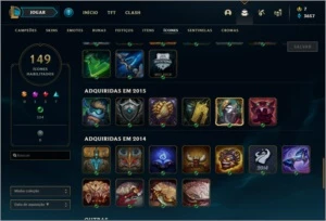 CONTA 2013, 53 BAÚS, 1 ULTIMATE E 4 LENDÁRIAS, UNRANKED - League of Legends LOL