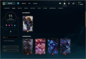CONTA 2013, 53 BAÚS, 1 ULTIMATE E 4 LENDÁRIAS, UNRANKED - League of Legends LOL