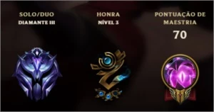 Conta Diamante 3 Solo/Duo - League of Legends LOL