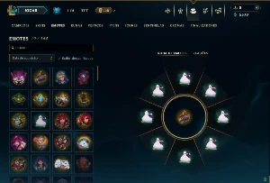 Esmeralda 2 com 35 Champs e 9 Skins +4 Fragmentos - League of Legends LOL