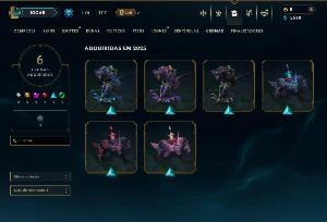 Esmeralda 2 com 35 Champs e 9 Skins +4 Fragmentos - League of Legends LOL