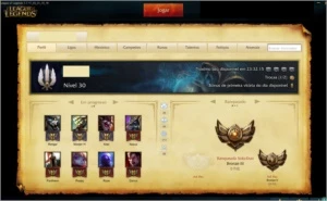 CONTA DE LOL BRONZE III+66 CAMPEÕES+34 SKINS/LENDÁRIA - League of Legends