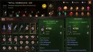 Diablo Immortal Lv60+181 4200 CP 820 ress + 220 poder de gem - Blizzard