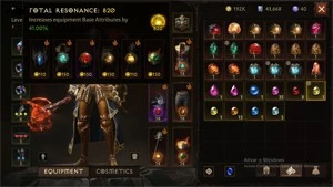 Diablo Immortal Lv60+181 4200 CP 820 ress + 220 poder de gem - Blizzard