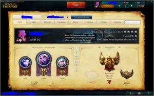 Conta League of Legends Ouro IV Oportunidade Unica LOL