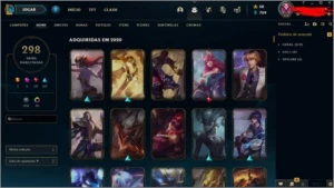 Conta de LoL com 300 Skins - League of Legends