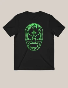 Camiseta Preta Lucha Libre - Artesanato e Personalizados