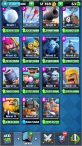 Xp11 liga 1 todas as cartas - Clash Royale