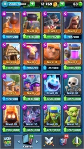 Xp11 liga 1 todas as cartas - Clash Royale