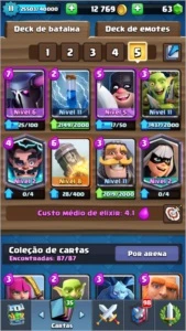 Xp11 liga 1 todas as cartas - Clash Royale