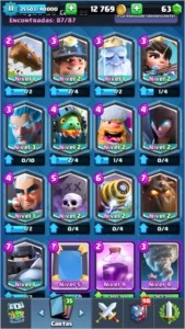 Xp11 liga 1 todas as cartas - Clash Royale