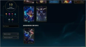 Conta lol platina 4, 40 champs,10 skins - League of Legends