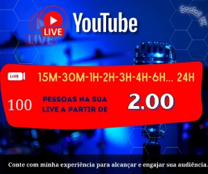 Potencialize Suas Lives: Serviço de Crescimento no YouTube - Redes Sociais