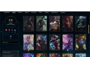 Conta de lol, (quase todas skin da riven) - League of Legends