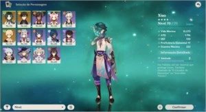 AR 37 / Xiao + Lança de Jade + Zhongli / Banner com 53 Tiros - Genshin Impact