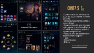 🔥Conta LOL - Irelia Prestígio - Ex Ouro e Platina🔥 - League of Legends