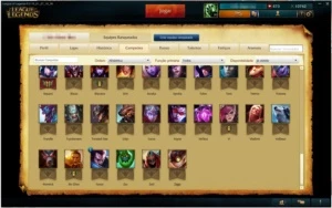 Conta LoL com Riven Campeonato e Kayle Juíza +77chmp 52skins - League of Legends
